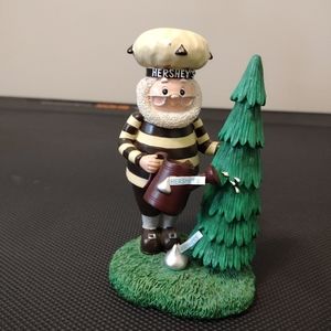 Kurt Adler Hershey's Figurine 2004 Man Watering Christmas Pine Tree